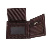 SOIMISS Carbon Fiber Theft Wallet for Men Slim Bifold RFID Blocking Function Multiple Card Slots for Daily Use and Business Trips