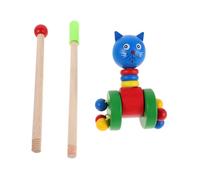 SOIMISS Cartoon Animal Design Multifunctional Wooden Walker for Learning and Play Safe for Enhances Cognitive Skills Lightweight and Portable