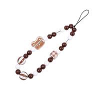 SOIMISS Cartoon Bear Beads Phone Lanyard for Boys and Girls Adjustable Wrist Strap Beaded Phone Chain Cute Hanging Lanyard for Smartphones Lightweight and Sturdy for Outdoor Activities