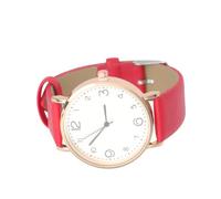 SOIMISS Casual Quartz Watch Ladies Watch PU Leather Strap Red Women