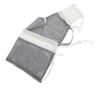 SOIMISS Cat Grooming Bag Mesh with 5 Pull Ropes for Big Cats | Breathable Mesh Cloth, Split Centre Design, for Ear and Eye Treatments, Examinations, up 18lbs Random Color