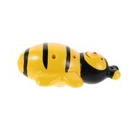 SOIMISS Ceramic Bee Shaped Alto C Ocarina for Beginners Safe Musical Wind Instrument Easy to Play Portable Flute for Music Talent Development Yellow