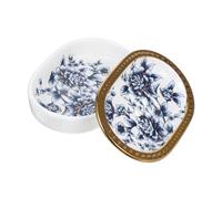 SOIMISS Ceramic Double Layer Soap Dish with Drainage Porcelain Soap Holder Tray for Bathroom and Kitchen Sponge Storage Lightweight Drain Tray for Home Life Accessories
