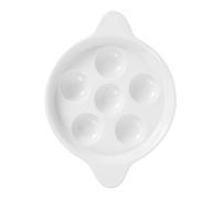 SOIMISS Ceramic Escargot Plate Snail Baking Dish 9 Inch Oven Dish for French Style Cooking and Restaurant Serving