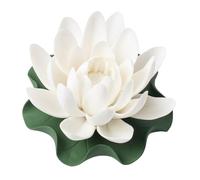 SOIMISS Ceramic Lotus Incense Burner for Aromatherapy Zen Meditation Sandalwood Incense Stick Holder with Elegant Handmade White Water Lily Design for Home Yoga Study and Relaxation Spaces