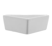 SOIMISS Ceramic Triangle Hamster Water Bowl White Pet Feeding Basin Anti-tip Chew-resistant Small Animal Water Dish for Hamsters Sugar Gliders and Flying Squirrels