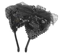 SOIMISS Charming Reducing, Lightweight Material Feature with Cloth Pressure Black Sequin Fascinator Headband and for Women Wedding Party Festival Outfits
