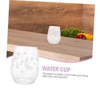 SOIMISS Cherry Blossoms Color Changing Glass Cup for Hot and Cold Drinks Creative Household Drinking Cup with Temperature Sensitive Blue to Pink to Clean and Home and Garden Use