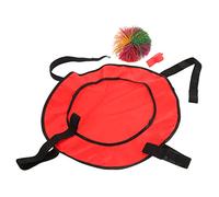 SOIMISS Childrens Throwing Bouncy Ball with Cloth Catching Ring Lightweight Educational Playground Game for Hand Eye Coordination and Motor Skill Development for Outdoor Activities and