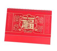SOIMISS Chinese Desk Calendar Tearable Monthly Daily Planner Red Year Horse Notepad for Home Office School Space Saving Design Festive Chinese Year Decoration