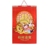 SOIMISS Chinese Home Hanging Decoration 2024 Yearly Calendar Dragon Wall Hanging Decor Family Wall Calendar Lunar New Year Vintage Lunar Traditional 2024