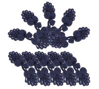 SOIMISS Chinese Knot Buttons Polypropylene Fiber 10 Pairs Traditional Ethnic Style with Seven-Bead Design, Meticulously Crafted Decorative Buttons for Parties and Banquets
