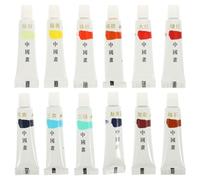 SOIMISS Chinese Paint Watercolor Pigment for Traditional Chinese Painting, Creative Assorted Colour Paint Set Plastic Palette, Painting Accessory for Landscape Art
