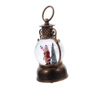 SOIMISS Christmas Snow Globe Lantern with Musical Santa LED Lighted Desktop Ornament for Indoor Outdoor Holiday Decoration Sentimental with Handle Festive Music Box