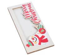 SOIMISS Christmas Wooden Snowman Money Holder Ornament Festive Card Wallet for Cash Cards Lightweight Holiday Table Centerpiece Charming Xmas Party Decor Versatile Christmas Money Holder