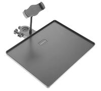 SOIMISS Clamp-on Microphone Rack Abs and Metal Material, Better Carrying Capacity with Sound Card Tray 3kg Weight, Suitable for Live Broadcasting and Stage Accessories