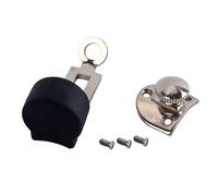 SOIMISS Clarinet Thumb Support with Screws Black Metal and Plastic Maintains Correct Position Protects Instrument and Hands for Clarinet Players