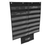 SOIMISS Classroom Pocket Chart Hanging Wall Organizer for Sentence Strips and Word Cards Black Teaching Storage for School and Home Clean Educational Pocket Chart for Teachers