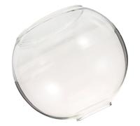 SOIMISS Clear Dual Opening Globe Glass Lampshade for Pendant and Ceiling Lights Transparent Round Light Fixture Cover with Easy Bulb Access Simple to Clean Replacement Shade for