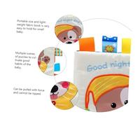 SOIMISS Cloth Book Fabric Puzzle Early Educational Soft Washable Learning Book for Boy Girl Portable Puppy Goodnight for Parent Interaction