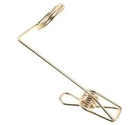 SOIMISS Cocktail Garnish Clip Stemware Holder Gold L-shaped Metal Drink Decoration Clamp for Home Bar Mixology and Molecular Cuisine Garnish Accessories