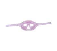 SOIMISS Cold and Heat Therapy Eye Mask for Sleeping Reusable Soft Plush Half Face Cover in Light Purple Relieves Eye Fatigue Puffiness Dark Circles Headaches Portable for Home and Travel