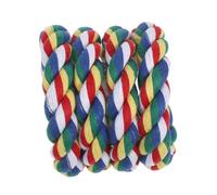 SOIMISS Colorful Cotton Rope Parrot Perch Spiral Climbing and Chewable for Small Birds Soft Bird Cage Stand Encouraging Exercise and to Clean and Flexible Installation for Parakeet