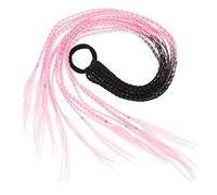 SOIMISS Colorful Crochet Hair Extension Ombre Faux Locs for Parties Daily Outfits and Cosplay Eye-catching Strands Design Black Pink Fast Installation Realistic Finish