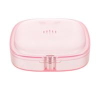 SOIMISS Compact Retainer Case for Orthodontic Retainers and Mouth Guards with Magnetic Closure and Breathable Vent Holes, Leakproof Denture Holder Suitable for Bathroom Drawer and Home Use