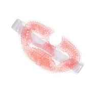 SOIMISS Cooling Eye Mask Cold Compress Face Cover for Stress Relief and Eye Fatigue for Home Travel and Outdoor Use Pink PVC for Deep Sleep and Relaxation