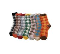SOIMISS Coral Fleece Socks 7 Pairs Thickened Ankle Floor Bed Socks Warm for Men Women Home Use Fluffy One Size