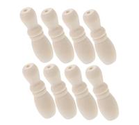 SOIMISS Cord Drops Curtain Accessories and Convenient Lightweight Beige Use to, 8pcs Wood Pull Cord Ends, for Curtains Window Blinds for Decoration and Window Treatment