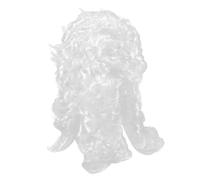 SOIMISS Cosplay Judge Wig for Halloween Parties Professional White Wig for Lawyers and Judges Comfortable and Costume Accessory for Stage and Themed Events