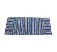 SOIMISS Cotton Linen Washing Machine Cover Dust Protector 55x130cm Blue Triangle Pattern Appliance Cover for Single Door Washer and Fridge