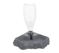 SOIMISS Creative Automatic Tortoise Water Feeder Grey Drinking Fountain for Reptiles Unique Design Prevents Tipping Smooth Surface for Easy Hydration Suitable for Lizards and Other Species