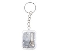 SOIMISS Creative Square Acrylic Mini Music Box Keychain, Plays Music and Makes A Funny, Key Ring Holder for Birthday, Luggage or Backpacks, Delicate Ornament