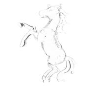 SOIMISS Crystal Standing Horse Figurine Feng Shui Ornament for Home and Office Desk Decor Clear Animal Statue Symbolizing Success Passion and Vitality Elegant Collectible for Year