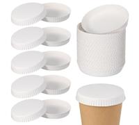 SOIMISS Cup Covers Paper Cup Covers: Lids Coffee Cup Covers Cup Lids for Home Household Tea Indoor Outdoor Decor Supply Accessory Tool Gift Present, 100 PCS