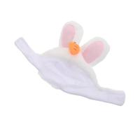 SOIMISS Cute Bunny Rabbit Hat with Ears Comfortable Breathable Polyester Pet Costume Headwear for Small Dogs and Cats Party Daily Dress