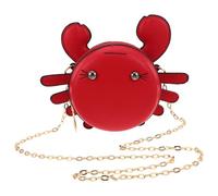 SOIMISS Cute Crab Coin Purse Keychain Mini Wallet with Zipper Closure Compact Storage Pouch for Coins and Small Items Portable Accessory for Everyday Use