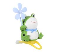 SOIMISS Cute Frog Propeller Electric Bike Handlebar Decoration Lightweight Plastic Motorcycle Accessory Unique Windmill Design for Bicycle and Bike Ornament