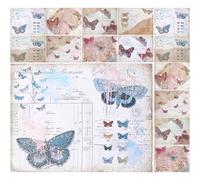 SOIMISS Decorative Scrapbook Paper Set 16Pcs Large Vintage Style Sheets for Journal Crafting Featuring English Retro Patterns for Writing and DIY Projects