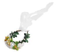 SOIMISS Delicate Cat Flower Collar Headband with Fine Workmanship Comfortable Cloth Material Cute Flower Design Pet Dress up Accessory for Kitten and Cat Birthdays and Parties