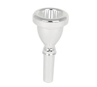 SOIMISS Delicate Silver Plated Tuba Mouthpiece Replacement Part for Musical Instruments Durable Easy to Clean Excellent Sound Quality for Students Professionals