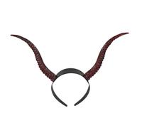 SOIMISS Devil Horns Headband Halloween Gothic Beauty Props Reusable Party Accessories for Women Girls Witch Hair Hoop Evil Demon Costume