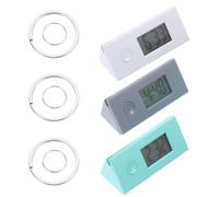 SOIMISS Digital Pocket Watches Keychain, Lightweight Mini Electronic Watch Clip-On Students Sports Backpacks 3Pcs (Random Color)
