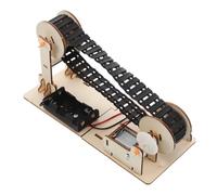 SOIMISS DIY Belt Engineering Science Kit for Wooden Stem Physics Experiment Assembly for Elementary Students Childsafe Materials Learning for Home and School
