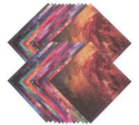 SOIMISS DIY Scrapbook Cardstock Paper 24 Sheets Single-Sided Shiny Celestial Background Paper for Crafting, Photo Albums, and Stationery Supplies