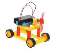 SOIMISS DIY Wind Power Car Model Kit for Stem Science Learning Educational Assembly Inspires Skills and Basic Wind Energy Knowledge Random Color