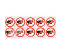 SOIMISS Do Not Touch Safety Warning Stickers for Machines 10 Pack Peel and Stick Adhesive Labels for Factories and Laboratories
